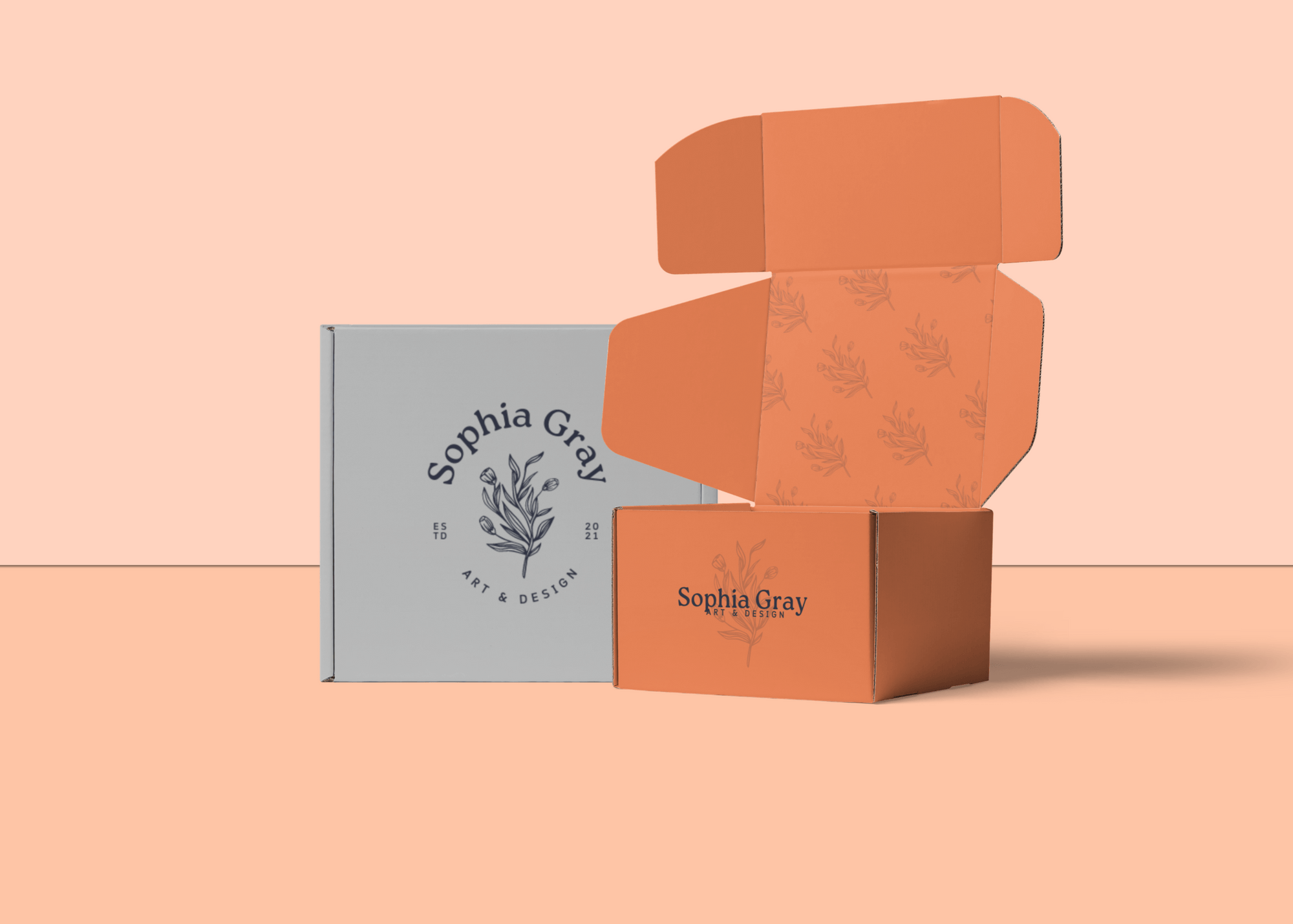 Custom Mailer Boxes Roll End Front Tuck Corrugated Boxes